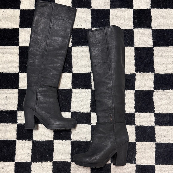 PRADA or NADA Black Knee-High Women's Boots